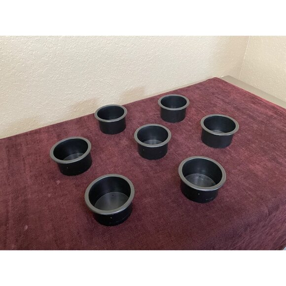 8 Large Black Cup Drink Holders Poker Table Boat RV Car Truck Couch Recliner - Picture 2 of 5